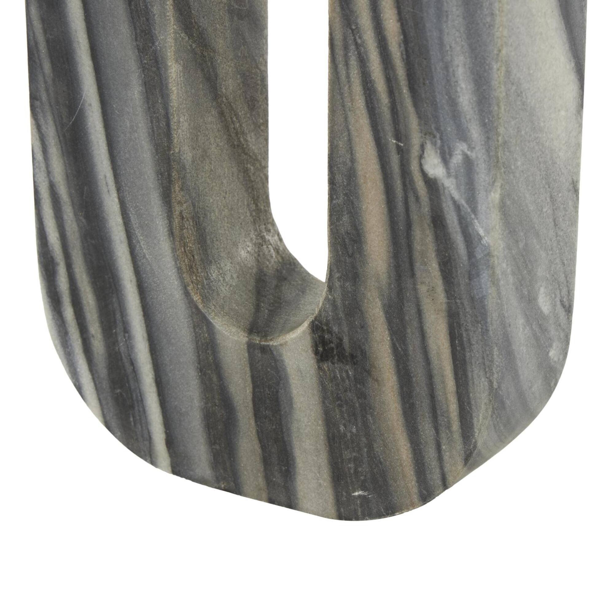 Marble Abstract U-Shaped Candle Holder